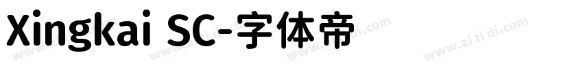 Xingkai SC字体转换